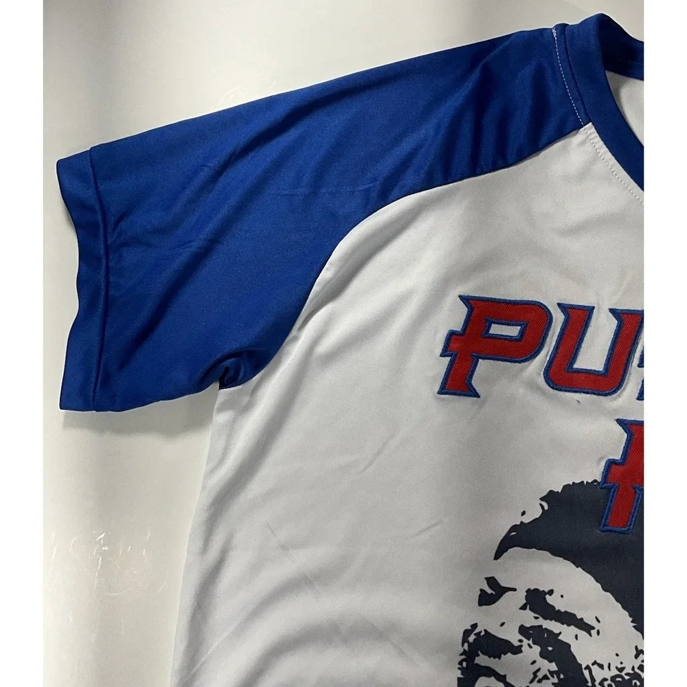 Yadier Molina Puerto Rico FBPR Baseball Shirt V-Neck El Marciano #4 Men's Medium